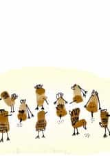 Chicken feeding coop card created by artbynoo