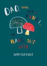Dad Fungi, Birthday Card from the Kids created by Dawn Quigg Illustration