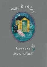 Classic Birthday Card - For Grandad - Garden Shed created by Dawn Quigg Illustration