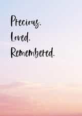 Sunset Sky Sympathy Card created by Betty & Nell