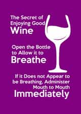 Funny Wine Card created by Chibi Chi Designs