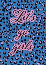 Fun Birthday Card - Shania Twain - Let's Go Girls created by EJF Illustration