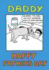 Stop Snoring Fathers Day Card from Off the Leash created by Off The Leash Cartoons by Rupert Fawcett