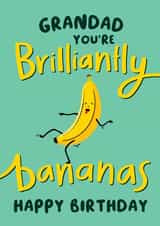 Brilliantly Bananas Grandad Birthday Card created by Macie Dot Doodles