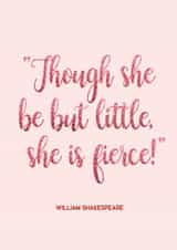 Fierce Inspirational Card for her created by Ramley Press