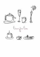 Afternoon tea celebration card created by artbynoo