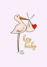 Stork delivery! New baby card created by HURRICANE REMI