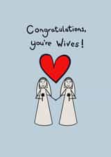 Congratulations you’re wives - Lesbian - LGBTQ Wedding created by RaeCreates2021