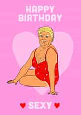 Sexy Birthday Trump created by Swazzdraws