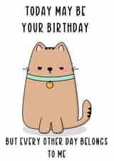Grump Cat Birthday Card created by Daniella Illustrates 