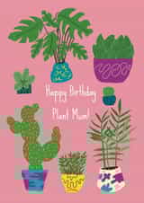 Plant mum birthday card created by Emma TK Design