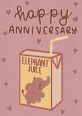 Elephant Anniversary card created by Esther the Sketcher