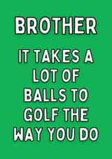 Brother Sarcastic Golf Card created by Meg's Creative Outlet
