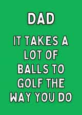 Dad Sarcastic Golf Card created by Meg's Creative Outlet