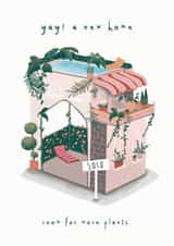 New home, New Plants Card created by Caley Veitch Illustration
