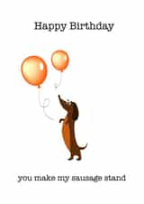 Sausage Stand Birthday Card created by Nicole's Designs