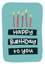 Cute birthday cake, birthday card for friends and family. created by The Lyon's Den Graphics