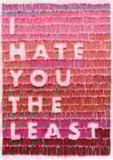 I hate you the least love card created by Sparklymouse