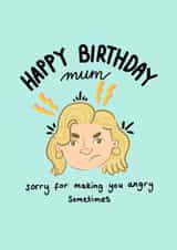 Apology Birthday Card for Mum created by Jessica Bygrave