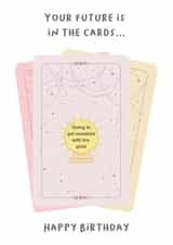 Funny Prosecco Birthday Card – Mystic Fortune Telling Card created by BeauPrintBoutique