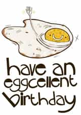 Have An Eggcellent Birthday created by Hinkypunk Illustration