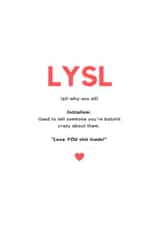 Love You Shit Loads created by Adam n Eve It