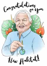 Funny New House Card - New Habitat created by Sketchy Print Co