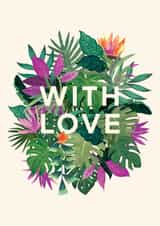 With Love Tropical Leaves created by Forest & Fig