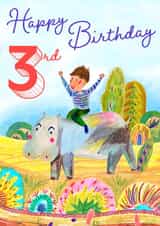 Happy 3rd birthday created by Anna Kuvarzina