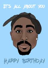 Tupac Birthday Card created by Moments By Mia
