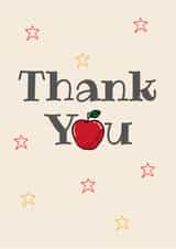 Teacher Thank You card created by Hare and Bear Design
