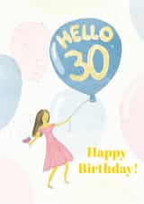 Happy Birthday card for 30th birthday created by Lena Semenova