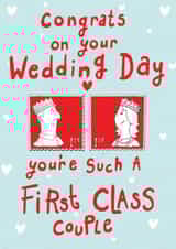 1st Class Wedding created by Martyn Scribbler Illustration