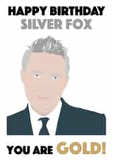 Happy Birthday Silver Fox You Are Gold created by R&M Designs