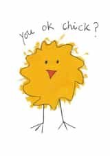 You ok chick? card created by Chintzy Bunting