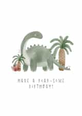 Children's Roarsome Dinosaur Birthday Card created by Faye B Doodles