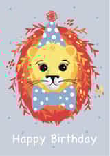 Party Lion Birthday Card created by Doodleens Designs