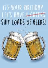 Funny Beer Lover Alcohol Birthday Card created by Amy Florence Design