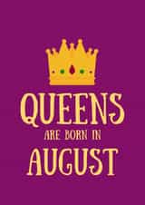 August Queen Birthday created by SJdesigns