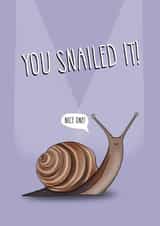 You snailed it, congratulations card created by All The Best