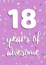 18 Years of Awesome for her created by Evezee