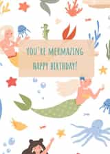 Mermazing Birthday Card created by Sand and Seagull