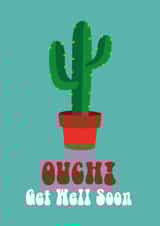 Get Well Soon Cactus Card created by Cloud Cuckoo Design