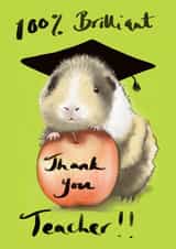 Thank You Guinea Pig Teacher created by The Good Guinea