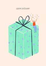 Big Present Birthday Card created by Inku Goods