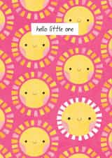 Birthday card with cute sunny pattern created by Nastya Rizaeva