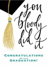 Graduation Congratulations Card created by Thoughtfully Made UK