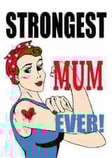 Strongest Mum Ever created by Mrs Pink