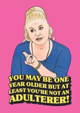 Kim Woodburn Adulterer Birthday Card created by Hey Huns It's Nicole