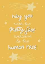 Welcome to the Human Race, New baby card created by Rhianna Louise Studio